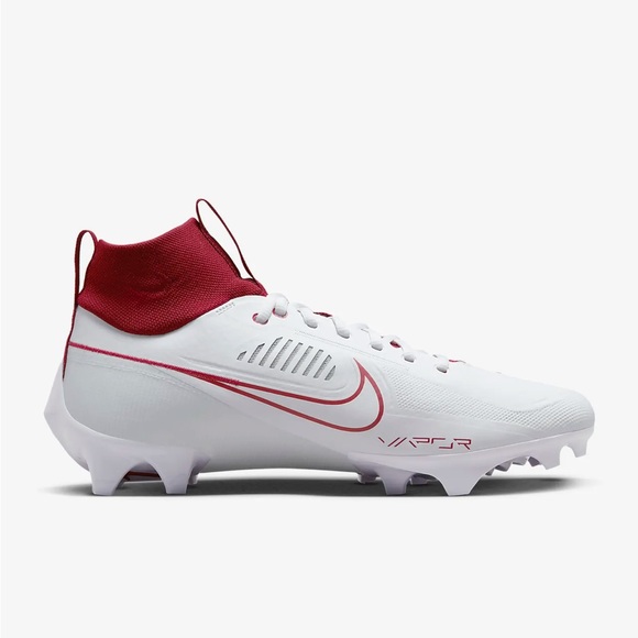 Nike Vapor Edge Pro 360 2 Football Cleats White Crimson Red FJ1581160 Mens Sz 12 - Picture 3 of 9